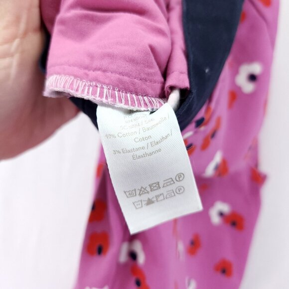 Boden Pants Womens 8P Pink Floral Ankle Preppy Casual Stretch Trousers - Picture 11 of 14